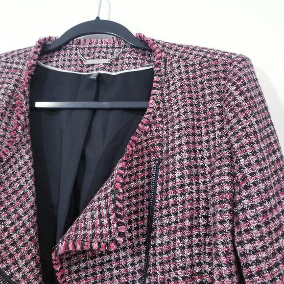 White House Black Market Wool Blend Tweed Metallic Blazer - Picture 12 of 13